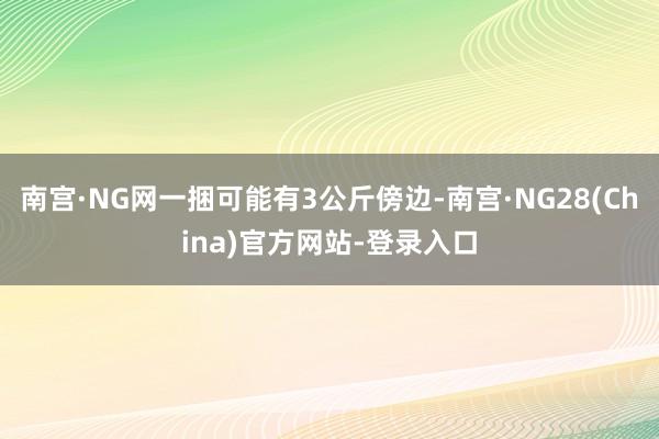 南宫·NG网一捆可能有3公斤傍边-南宫·NG28(China)官方网站-登录入口