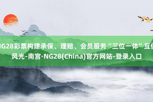 NG28彩票构建承保、理赔、会员服务“三位一体”互保风光-南宫·NG28(China)官方网站-登录入口