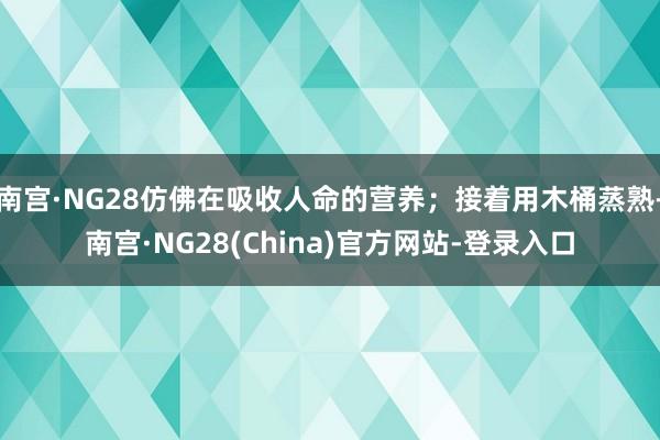 南宫·NG28仿佛在吸收人命的营养；接着用木桶蒸熟-南宫·NG28(China)官方网站-登录入口