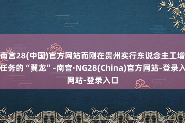 南宫28(中国)官方网站而刚在贵州实行东说念主工增雨任务的“翼龙”-南宫·NG28(China)官方网站-登录入口